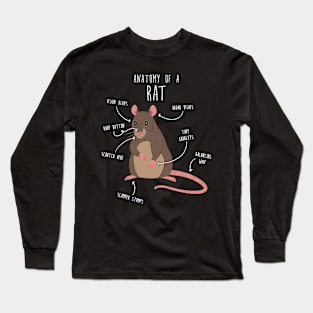 Rat Anatomy Long Sleeve T-Shirt